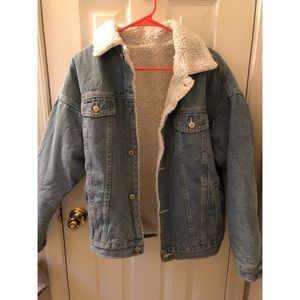 Sherpa lined jean jacket